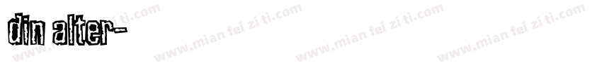 din alter字体转换